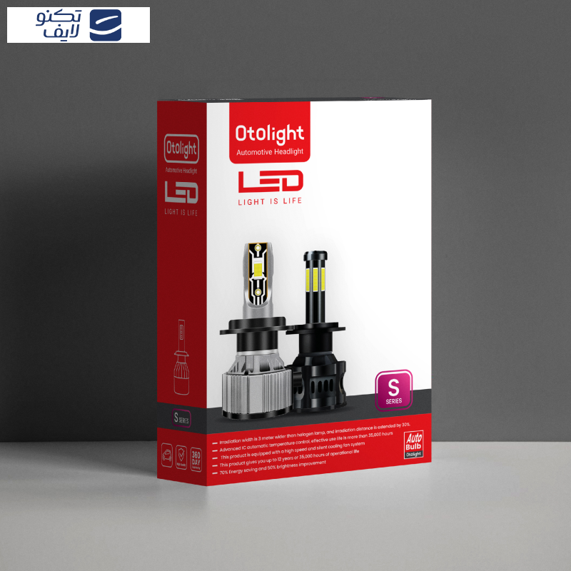 لامپ هدلایت LED اتولایت مدل S2 پایه H3 بسته 2 عددی لامپ هدلایت LED اتولایت مدل S2 پایه H3 بسته 2 عددی