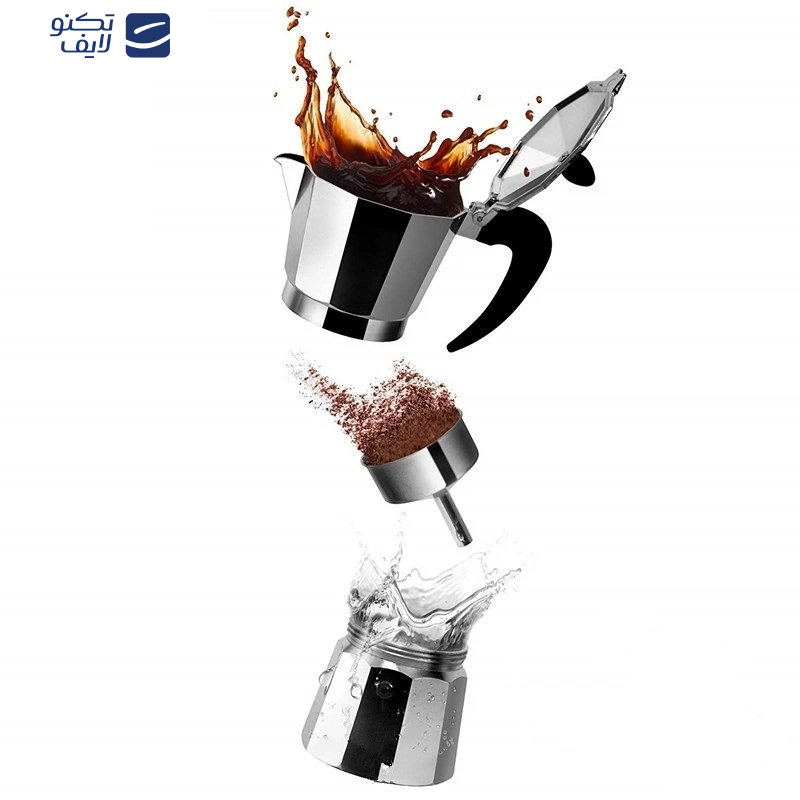 قهوه جوش اسپرسو ساز دستی مدل 3 cup قهوه جوش اسپرسو ساز دستی مدل 3 cup