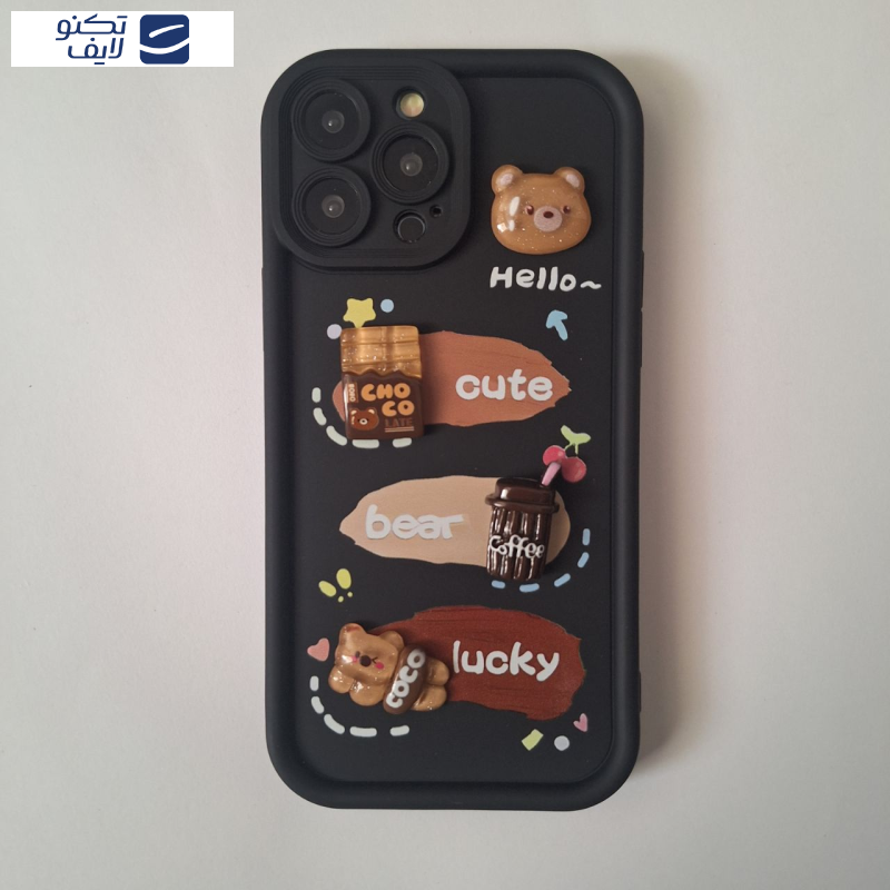 کاور مدل خرس شکلاتی مناسب برای گوشی موبایل اپل Iphone13 promax کاور مدل خرس شکلاتی مناسب برای گوشی موبایل اپل Iphone13 promax