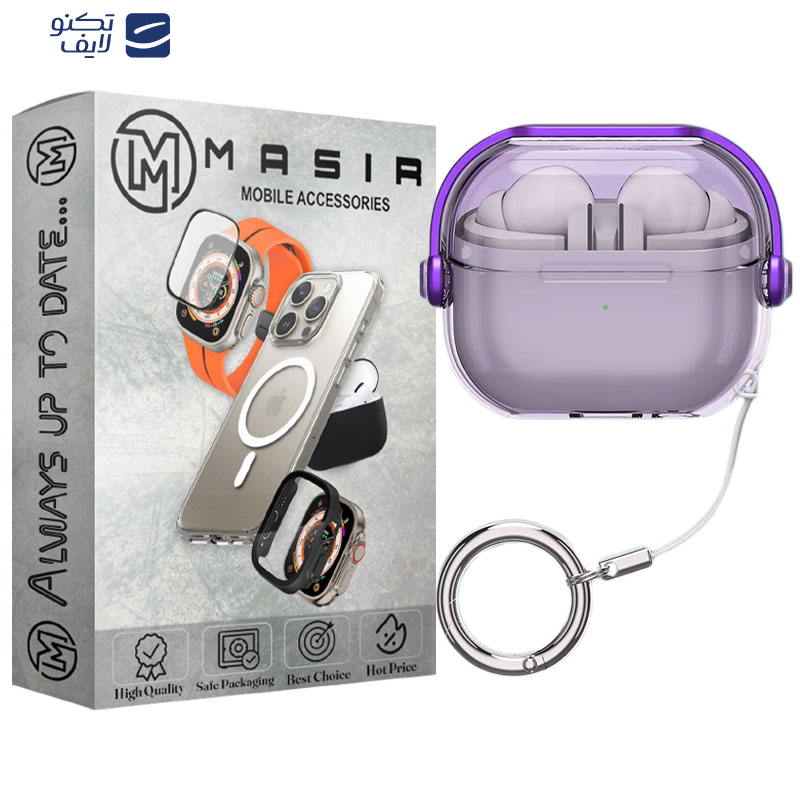 کاور مسیر مدل Translucent SHproof Protective مناسب برای کیس هدفون بی سیم سامسونگ Galaxy Buds 3 / 3 Pro به همراه گیره کاور مسیر مدل Translucent SHproof Protective مناسب برای کیس هدفون بی سیم سامسونگ Galaxy Buds 3 / 3 Pro به همراه گیره