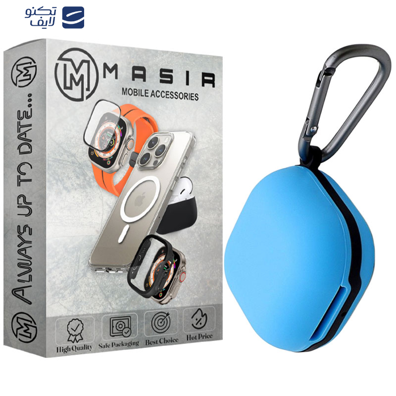 کاور مسیر مدل Silicone Metal Ring مناسب برای کیس بی سیم هدفون سامسونگ Galaxy Buds Live / Buds Pro / Buds 2 / Buds 2 Pro / Buds FE به همراه گیره