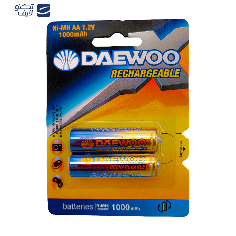 باتری قلمی قابل شارژ دوو مدل 1000Mah بسته دو عددی باتری قلمی قابل شارژ دوو مدل 1000Mah بسته دو عددی