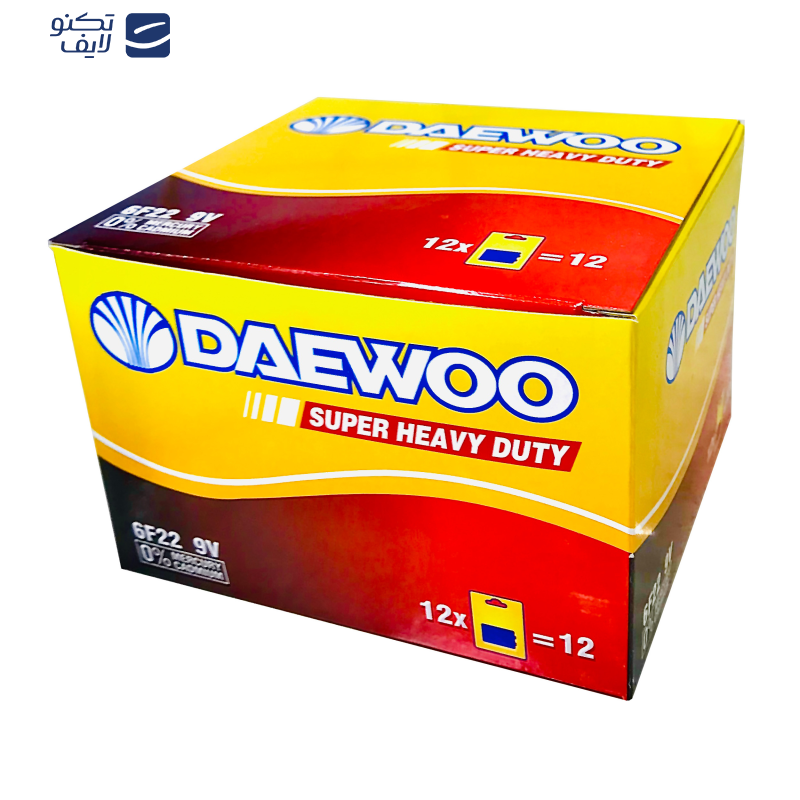 باتری کتابی دوو مدل Super Heavy Duty بسته 12 عددی باتری کتابی دوو مدل Super Heavy Duty بسته 12 عددی
