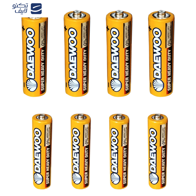 باتری قلمی و نیم قلمی دوو مدل Super Heavy Duty مجموعه 8 عددی باتری قلمی و نیم قلمی دوو مدل Super Heavy Duty مجموعه 8 عددی