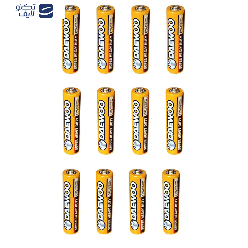 باطری قلمی دوو مدل super heavy duty بسته 12 عددی باطری قلمی دوو مدل super heavy duty بسته 12 عددی