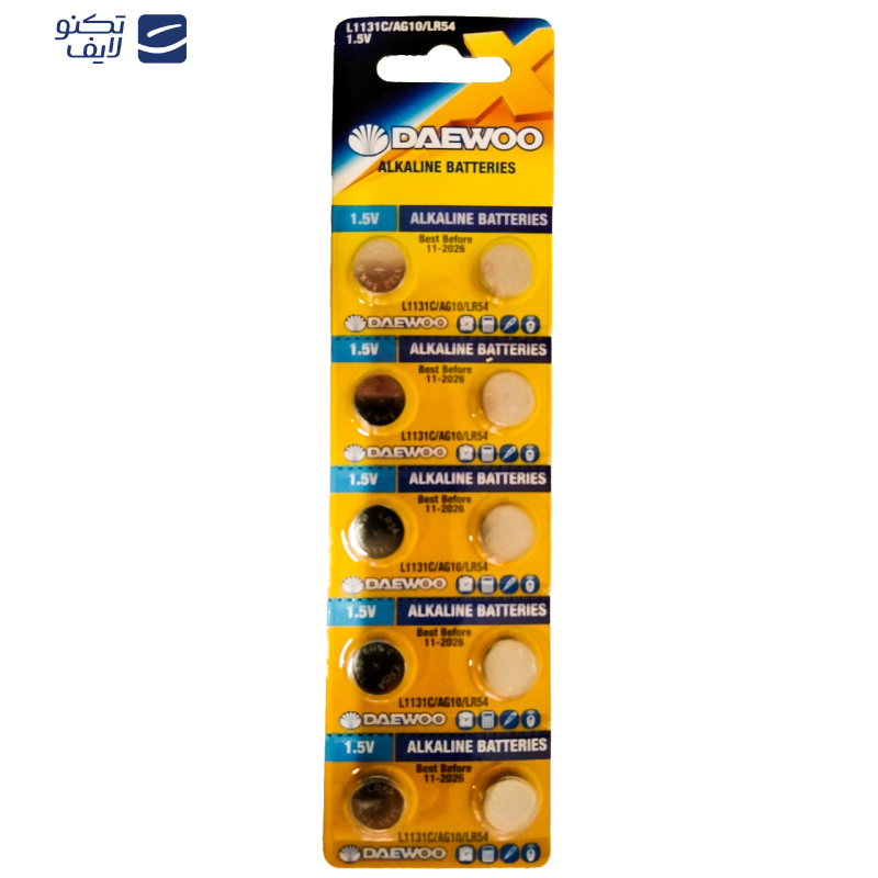 باتری ساعت دوو مدل AG10 بسته 10 عددی باتری ساعت دوو مدل AG10 بسته 10 عددی
