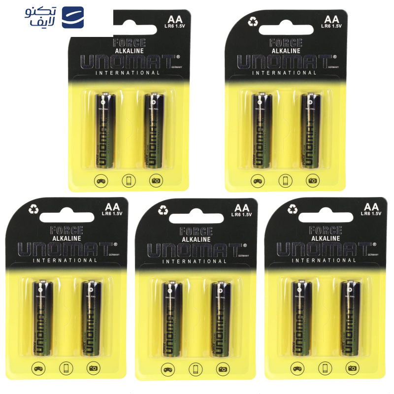 باتری قلمی یونومات مدل Force بسته 10 عددی