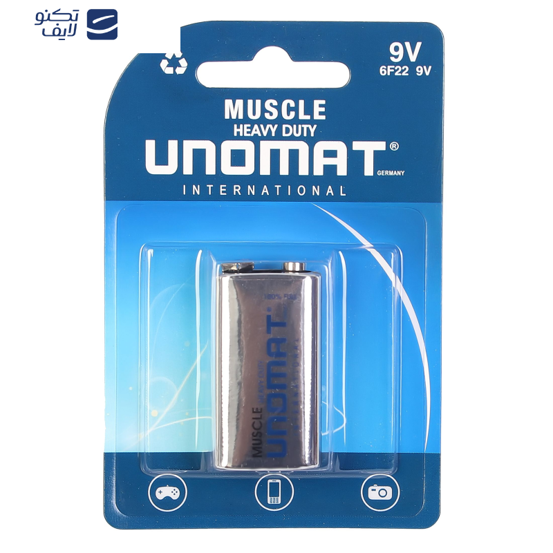 باتری کتابی یونومات مدل Muscle 6F22 