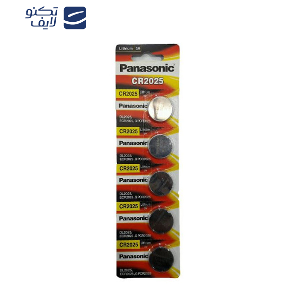 باتری سکه ای پاناسونیک مدل CR-2025 بسته 5 عددی باتری سکه ای پاناسونیک مدل CR-2025 بسته 5 عددی