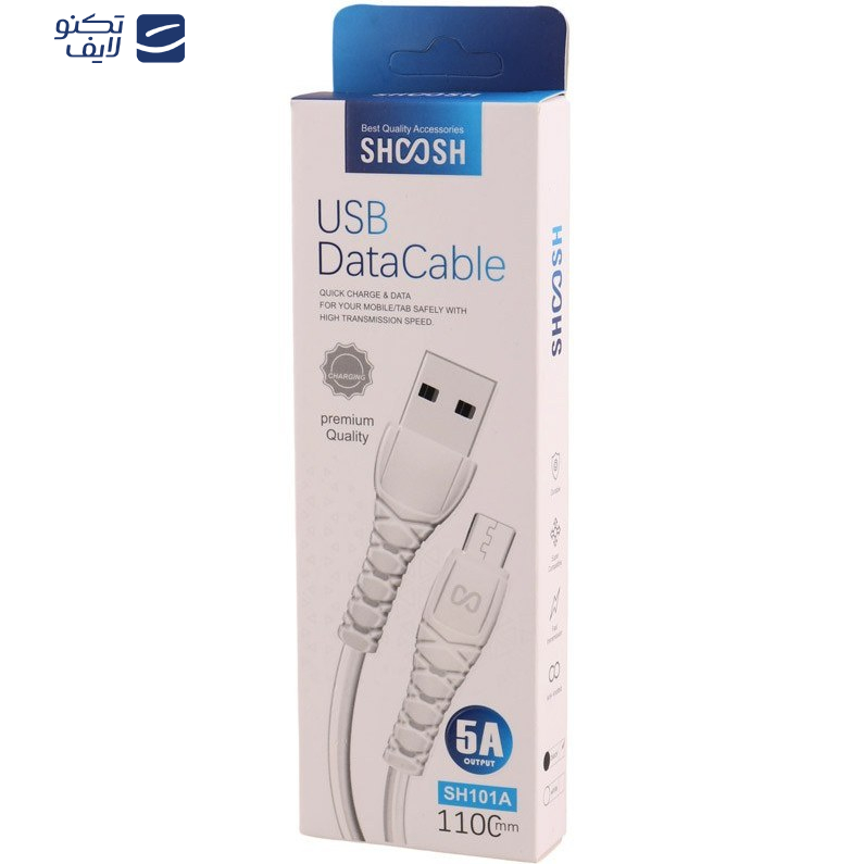 کابل تبدیل USB به microUSB شوش مدل SH101 A طول 1.1 متر