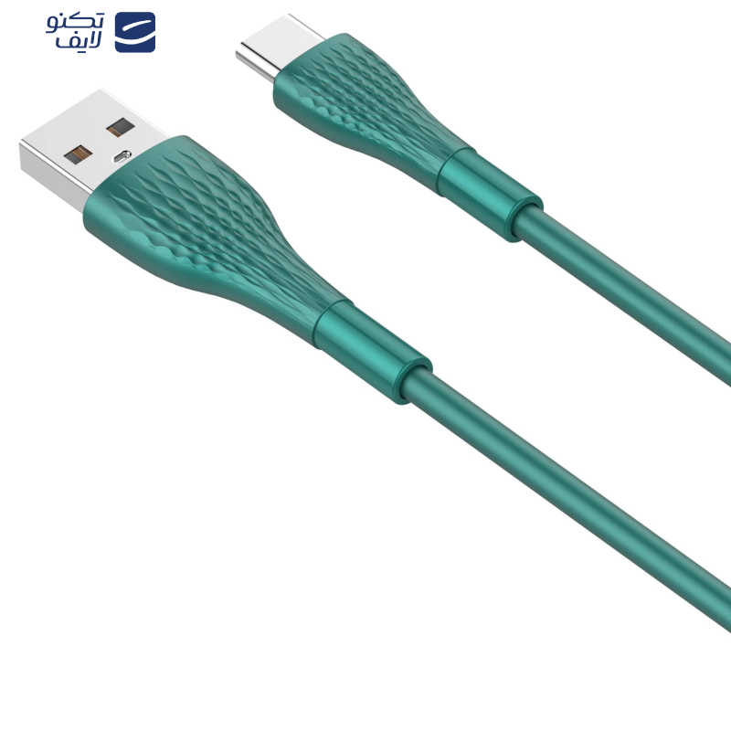 کابل تبدیل USB به USB-C الدینیو مدل LS672 طول 2 متر کابل تبدیل USB به USB-C الدینیو مدل LS672 طول 2 متر