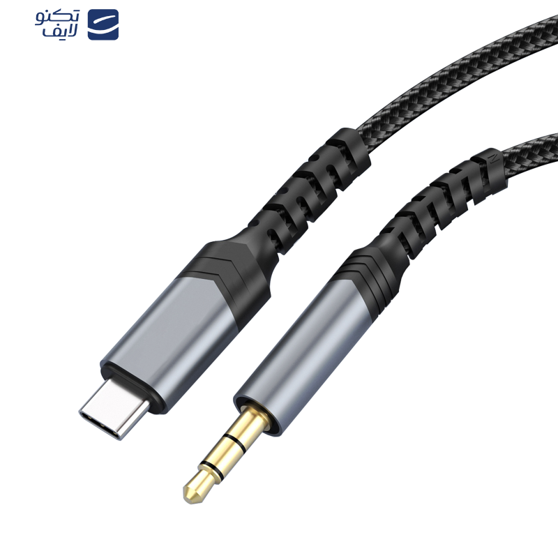 کابل تبدیل USB-C به AUX هوتو مدل AU15 طول 1 متر کابل تبدیل USB-C به AUX هوتو مدل AU15 طول 1 متر