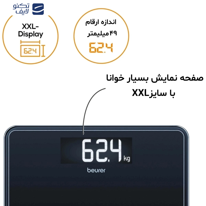 ترازو دیجیتال بیورر مدل GS 410 ترازو دیجیتال بیورر مدل GS 410