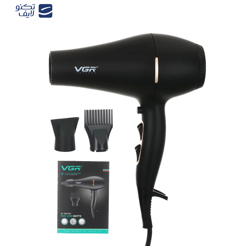 سشوار وی جی ار مدل V-433 سشوار وی جی ار مدل V-433