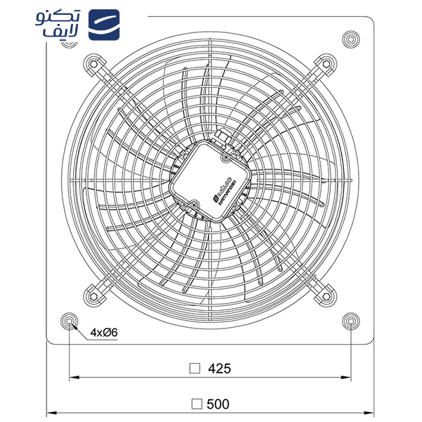 هواکش دمنده مدل VIK-40A4T-H هواکش دمنده مدل VIK-40A4T-H