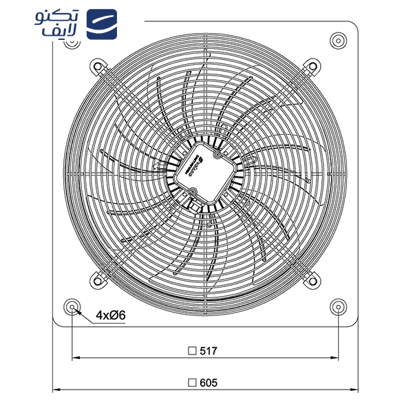 هواکش دمنده مدل VIK-50G60-4S-H هواکش دمنده مدل VIK-50G60-4S-H