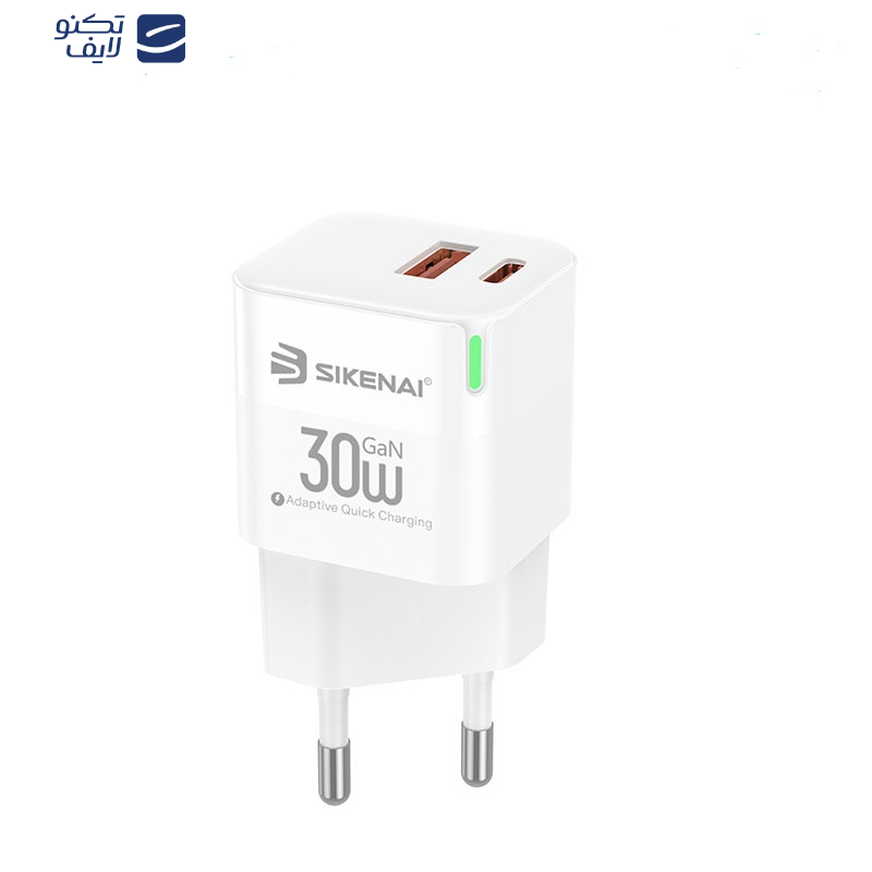 شارژر دیواری 30 وات سیکنای مدل GRS-7EU شارژر دیواری 30 وات سیکنای مدل GRS-7EU