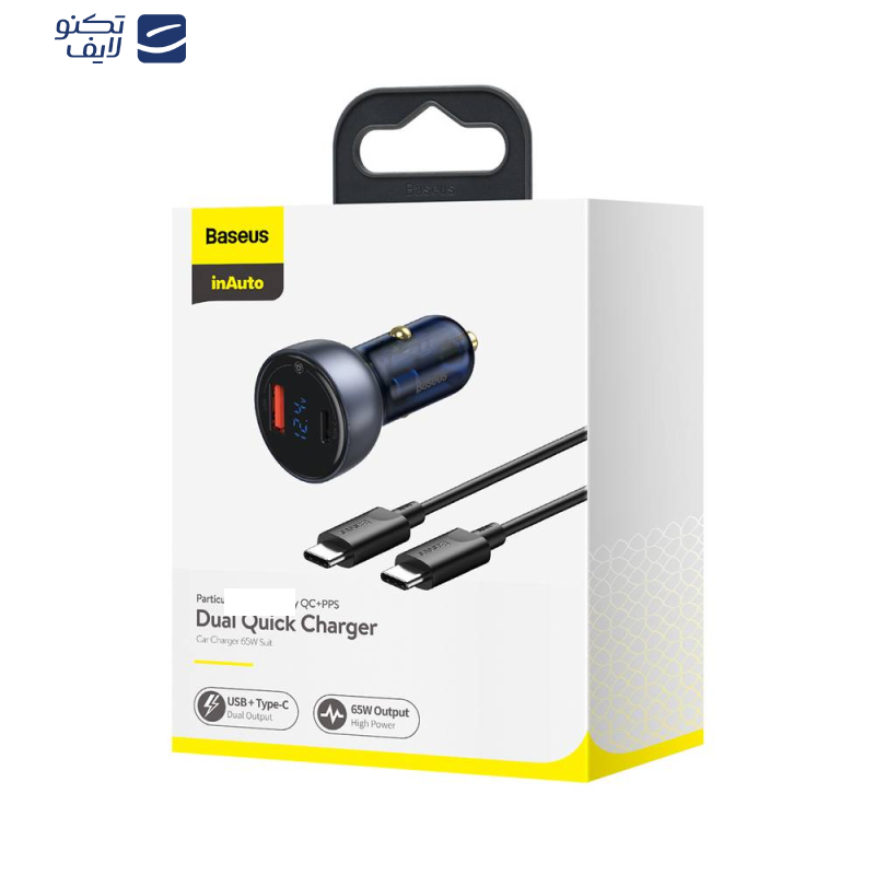 شارژر فندکی باسئوس مدل TZCCKX-0G به همراه کابل تبدیل USB-C شارژر فندکی باسئوس مدل TZCCKX-0G به همراه کابل تبدیل USB-C