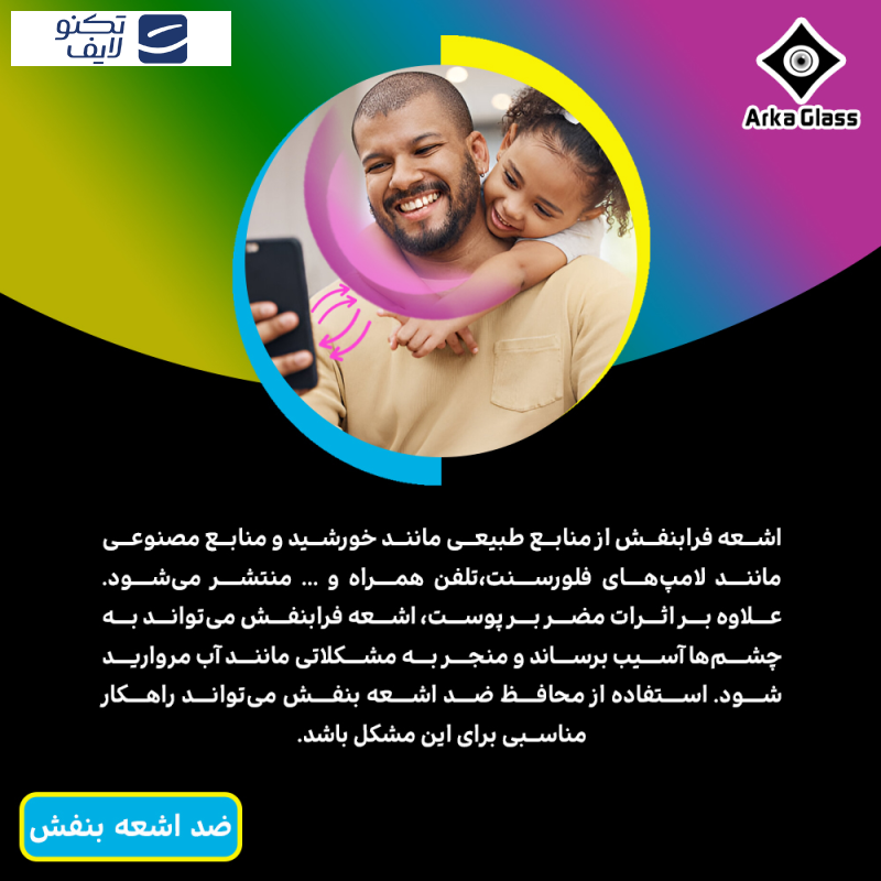 محافظ صفحه نمایش ضد اشعه بنفش آرکا گلس مدل Tough مناسب برای گوشی موبایل موتورولا Edge 30 Fusion محافظ صفحه نمایش ضد اشعه بنفش آرکا گلس مدل Tough مناسب برای گوشی موبایل موتورولا Edge 30 Fusion