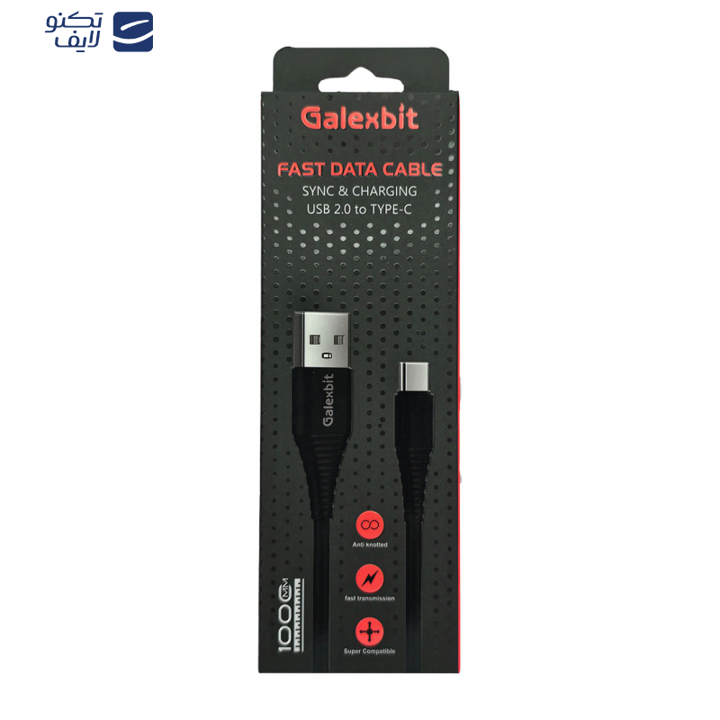 کابل تبدیل USB به USB-C گلکسبیت مدل CG COLOR طول 1 متر کابل تبدیل USB به USB-C گلکسبیت مدل CG COLOR طول 1 متر