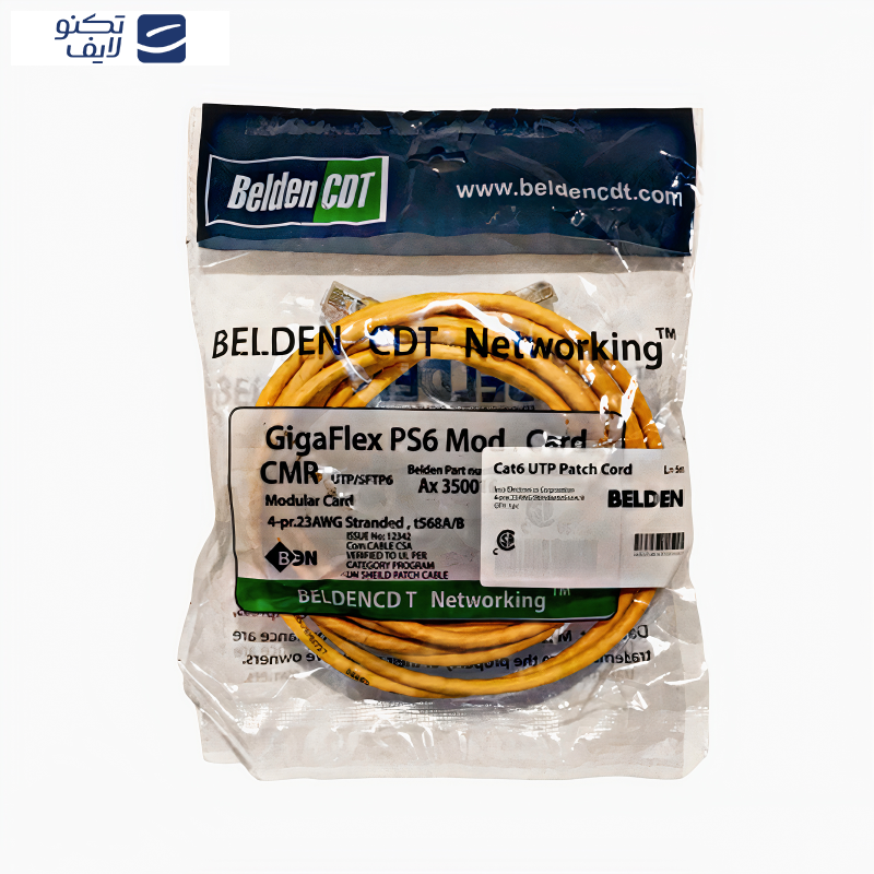 کابل شبکه پچ کورد cat6 بلدن مدل GigaFlex کابل شبکه پچ کورد cat6 بلدن مدل GigaFlex