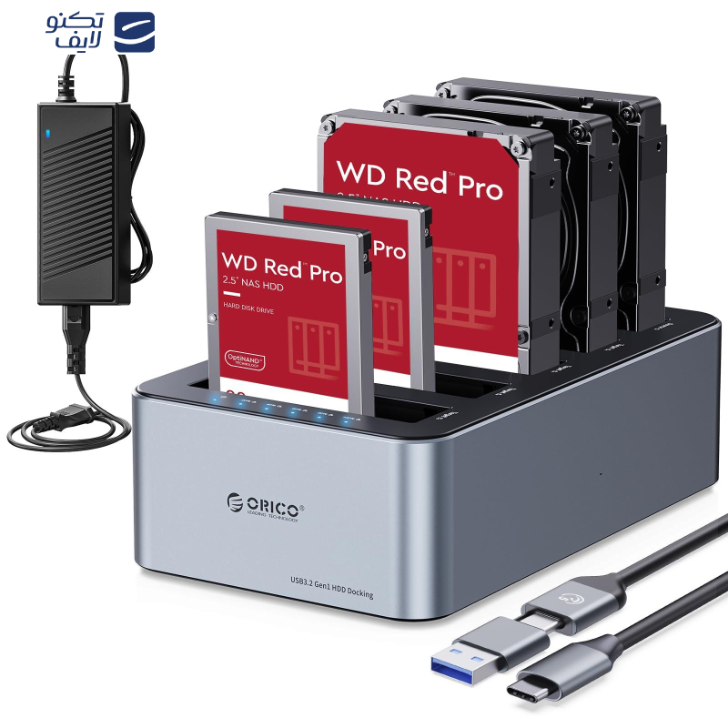 داک هارددیسک اوریکو مدل 6656C3-C 5Bay داک هارددیسک اوریکو مدل 6656C3-C 5Bay