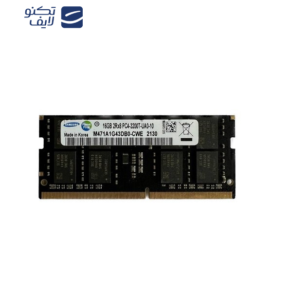 رم لپ تاپ DDR4 تك كاناله 3200 مگاهرتز سامسونگ مدل pc4 ظرفیت 16 گيگابايت رم لپ تاپ DDR4 تك كاناله 3200 مگاهرتز سامسونگ مدل pc4 ظرفیت 16 گيگابايت