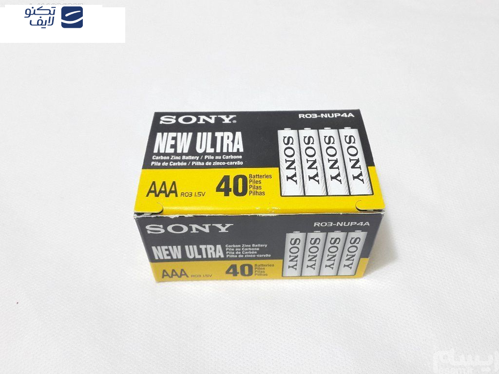 باتری نیم قلمی سونی مدل New Ultra بسته 20 عددی باتری نیم قلمی سونی مدل New Ultra بسته 20 عددی