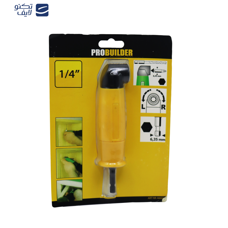 رابط چپقی 90 درجه دریل و پیچ گوشتی پروبویلدر کد YP-1/4-15CM رابط چپقی 90 درجه دریل و پیچ گوشتی پروبویلدر کد YP-1/4-15CM