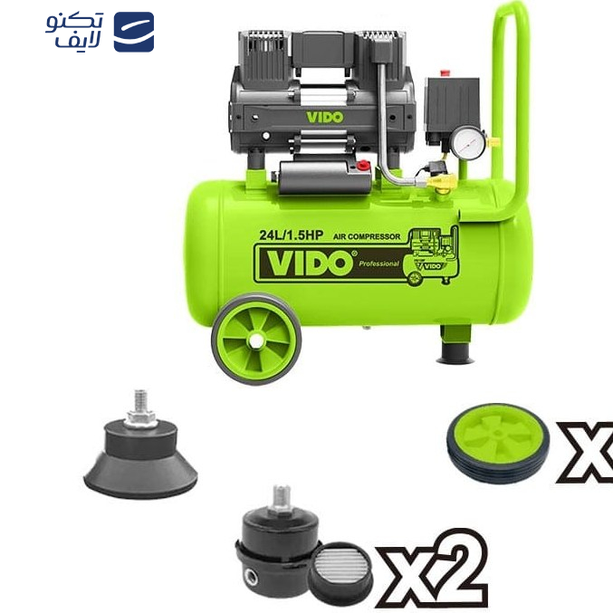 کمپرسور باد سایلنت ویدو مدل WD060212415 ظرفیت 24 لیتر کمپرسور باد سایلنت ویدو مدل WD060212415 ظرفیت 24 لیتر