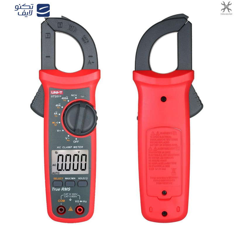 کلمپ آمپر متر یونی-تی مدل UT201 PLUS کلمپ آمپر متر یونی-تی مدل UT201 PLUS