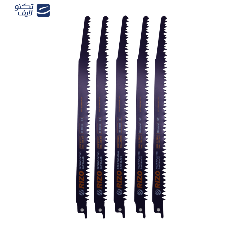 تیغه اره افقی بر ریزو مدل YP-300MM/S1531L مجموعه 5 عددی تیغه اره افقی بر ریزو مدل YP-300MM/S1531L مجموعه 5 عددی