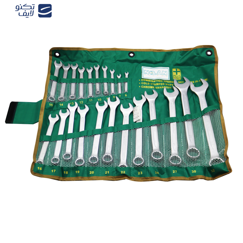 آچار یکسر تخت و یکسر رینگی نولان مدل YP-6-32MM مجموعه 22 عددی آچار یکسر تخت و یکسر رینگی نولان مدل YP-6-32MM مجموعه 22 عددی
