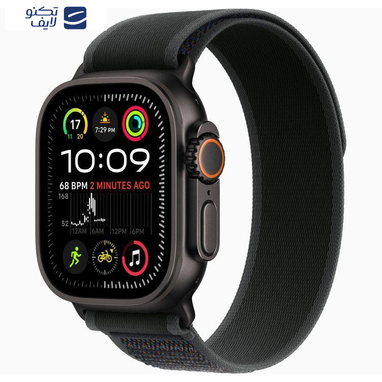 ساعت هوشمند اپل مدل Ultra 2 Black Titanium Case Alpine Loop 49mm ساعت هوشمند اپل مدل Ultra 2 Black Titanium Case Alpine Loop 49mm