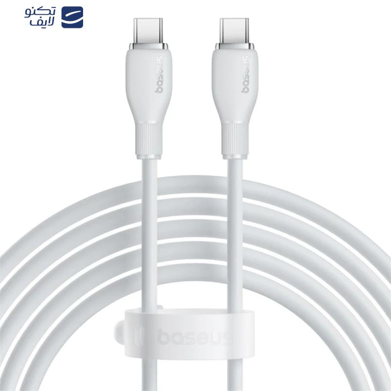 کابل USB-C بیسوس مدل Pudding Series P10355702221-B2 طول 2 متر کابل USB-C بیسوس مدل Pudding Series P10355702221-B2 طول 2 متر