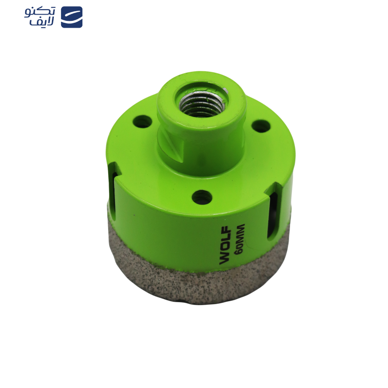 گردبر فرزی سنگ و سرامیک ولف مدل YP-060 به همراه رابط تبدیل به دریل  سایز 60 میلی متر 