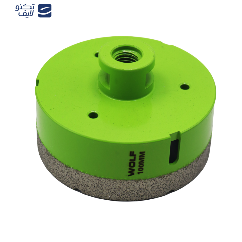 گردبر فرزی سنگ و سرامیک ولف مدل YP-0100 به همراه رابط تبدیل به دریل  سایز 100 میلی متر 