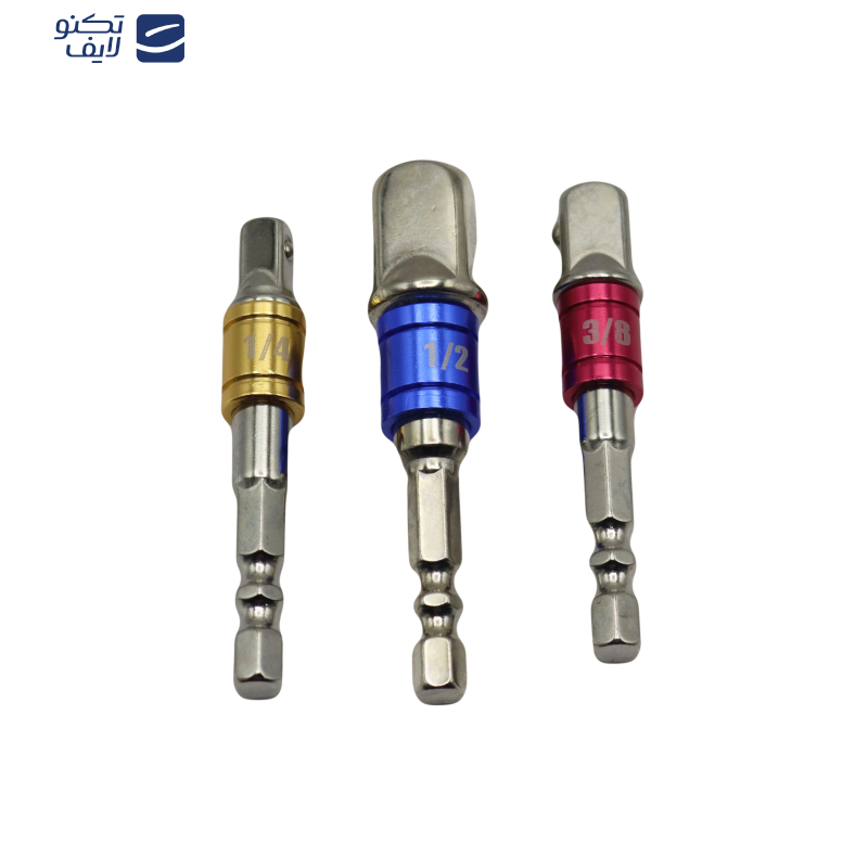 رابط بکس سر دریلی مدل مگنتی کد YP-1/4-3/8-1/2INCH  مجموعه 3 عددی  رابط بکس سر دریلی مدل مگنتی کد YP-1/4-3/8-1/2INCH  مجموعه 3 عددی