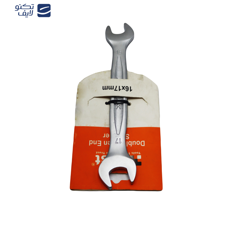 آچار دوسر تخت تراست مدل YP-1617 سایز 16-17 میلی متر آچار دوسر تخت تراست مدل YP-1617 سایز 16-17 میلی متر