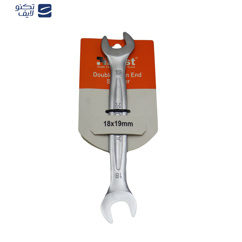 آچار دوسر تخت تراست مدل YP-1819 سایز 18-19 میلی متر آچار دوسر تخت تراست مدل YP-1819 سایز 18-19 میلی متر