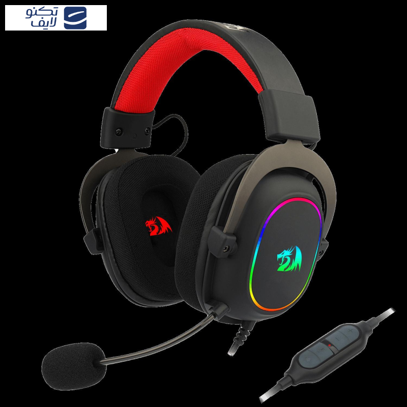 هدفون مخصوص بازی ردراگون مدل Zeus X H510 RGB هدفون مخصوص بازی ردراگون مدل Zeus X H510 RGB