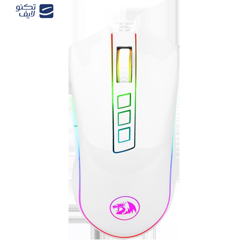 ماوس ردراگون مدل Redragon COBRA Red White M711C
