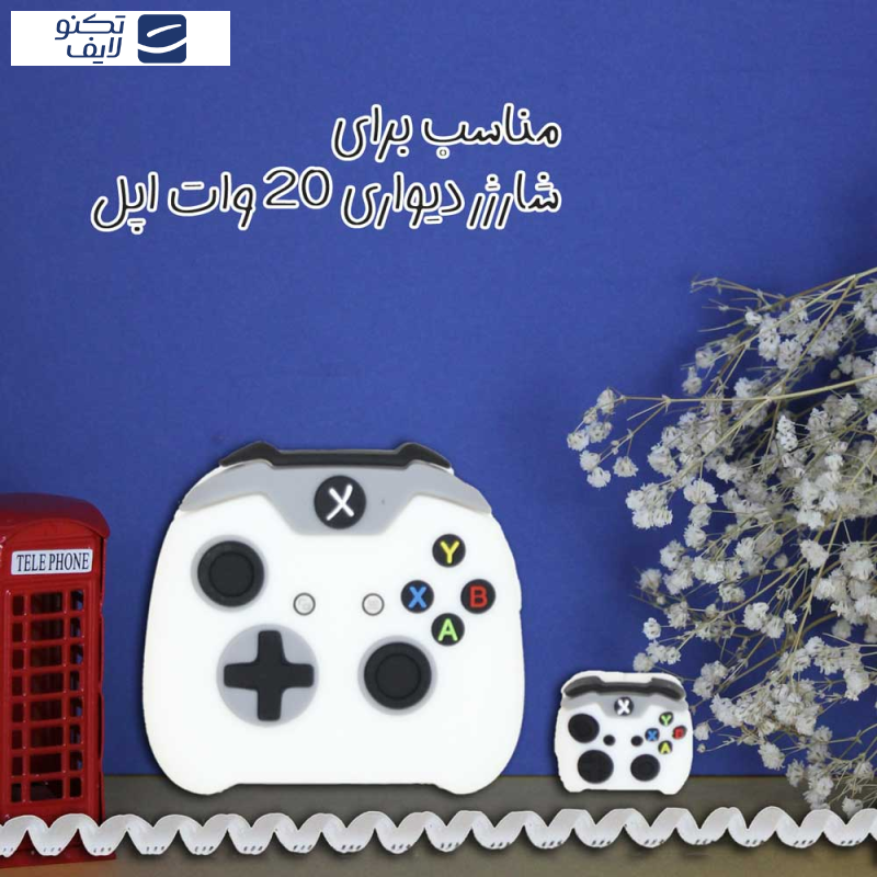 محافظ شارژر دیواری سانیوان طرح عروسکی دسته xbox به همراه محافظ کابل مجموعه 4 عددی محافظ شارژر دیواری سانیوان طرح عروسکی دسته xbox به همراه محافظ کابل مجموعه 4 عددی