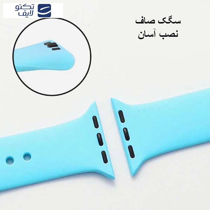 بند مدل Silicone-123 مناسب برای اپل واچ 42/44 میلی متری