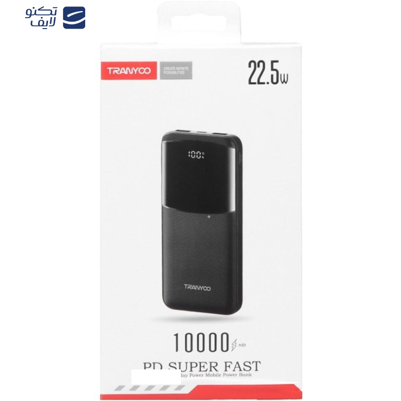 پاور بانک ترانیو مدل T-K06 ظرفیت 10000 میلی آمپر ساعت
