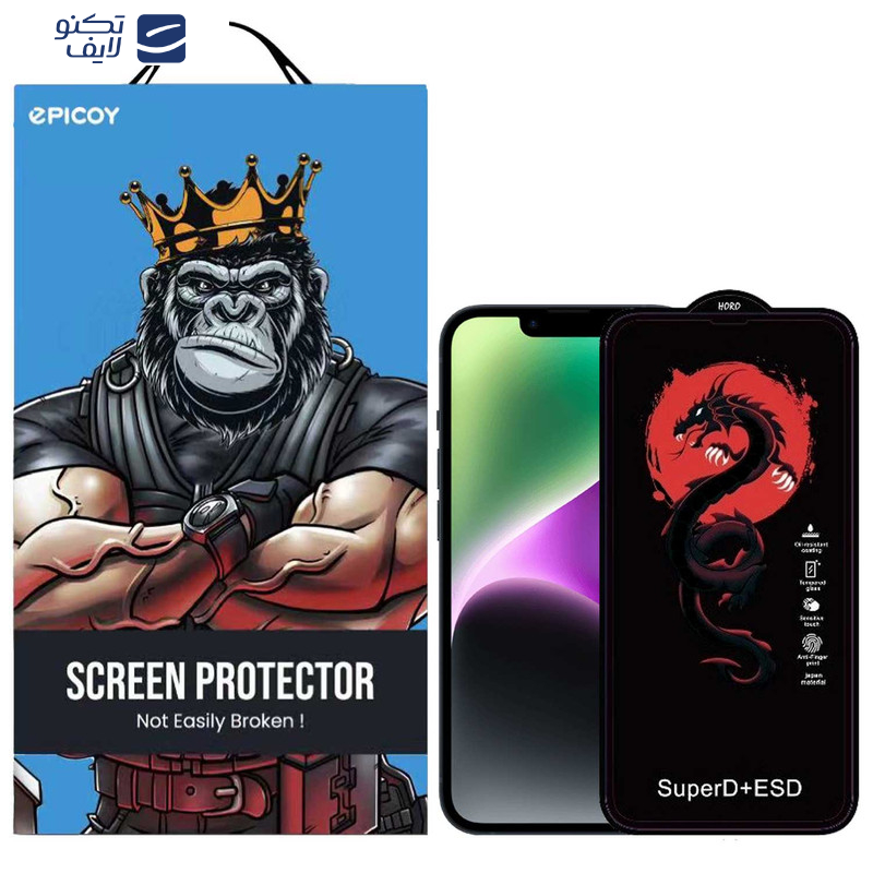 محافظ صفحه نمایش اِپیکوی مدل Dragon ESD مناسب برای گوشی موبایل اپل iPhone 16e / 13 / 13 Pro / 14 محافظ صفحه نمایش اِپیکوی مدل Dragon ESD مناسب برای گوشی موبایل اپل iPhone 16e / 13 / 13 Pro / 14