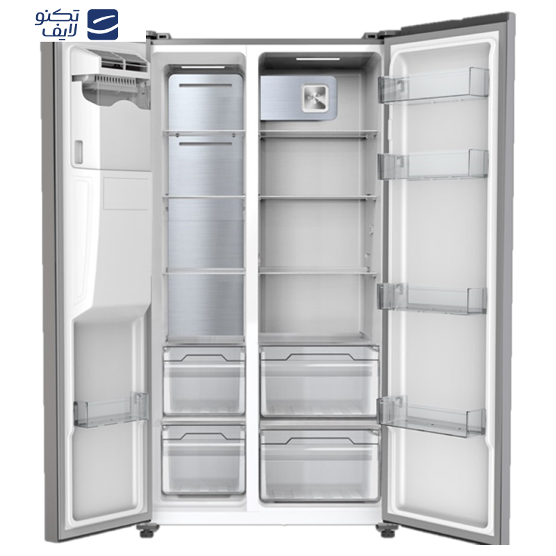 یخچال فریزر ساید بای ساید 27 فوت ایکس ویژن مدل HS550-WI/SI یخچال فریزر ساید بای ساید 27 فوت ایکس ویژن مدل HS550-WI/SI