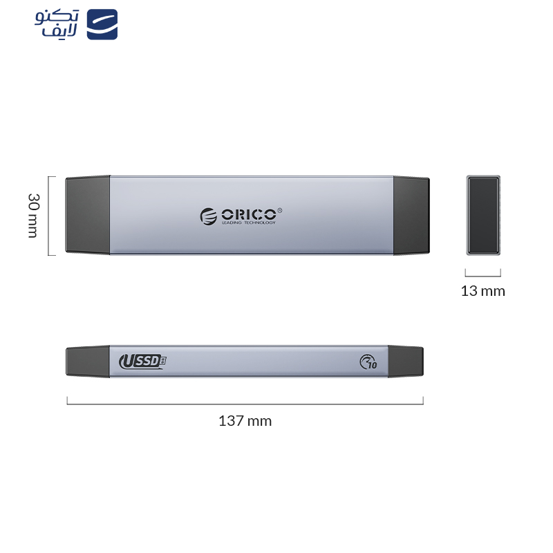 باکس M.2 NVMe SSD اوریکو مدل M2PJN-C3 باکس M.2 NVMe SSD اوریکو مدل M2PJN-C3