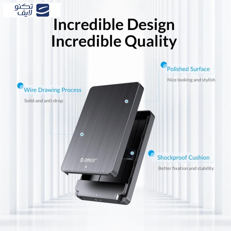 قاب هارد 2.5 اینچ USB3.0 اوریکو مدل HM25U3 قاب هارد 2.5 اینچ USB3.0 اوریکو مدل HM25U3