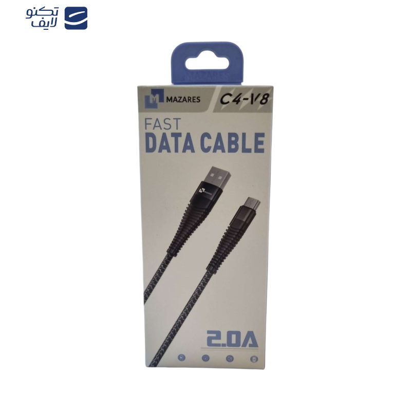 کابل تبدیل USB به USBMicro مازارس مدل C4-V8 طول 1 متر کابل تبدیل USB به USBMicro مازارس مدل C4-V8 طول 1 متر